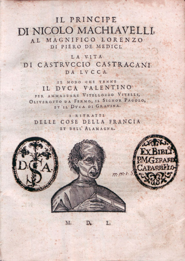 Machiavelli Principe Cover Page