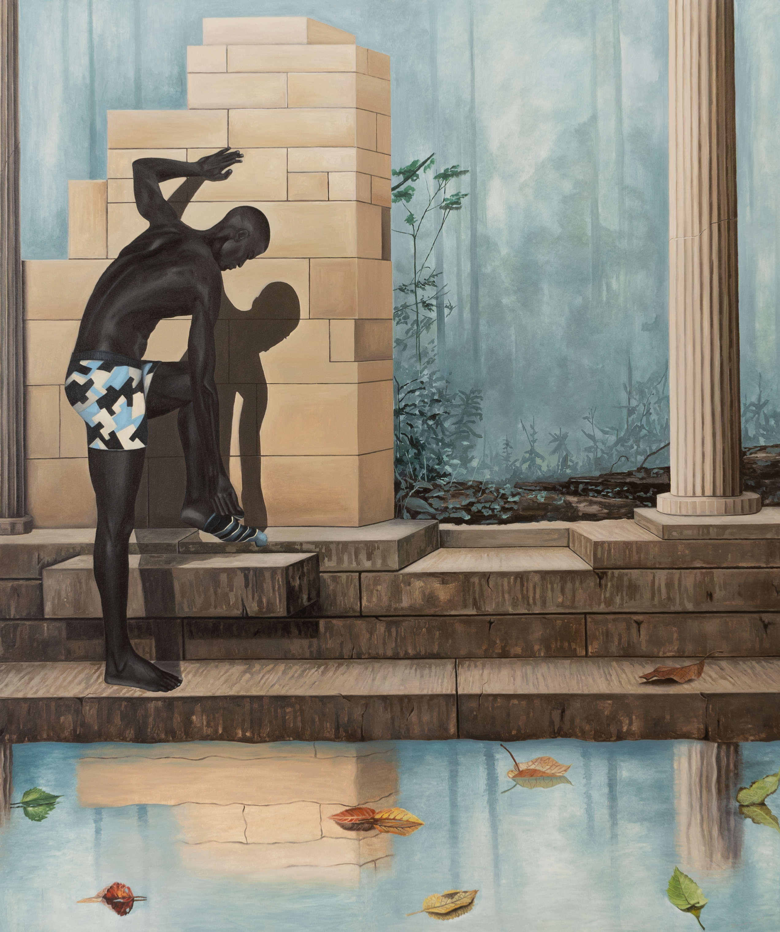 Ian Mwesiga, Man And His Shadow, 2023. Detail. Courtesy Of Mariane Ibrahim