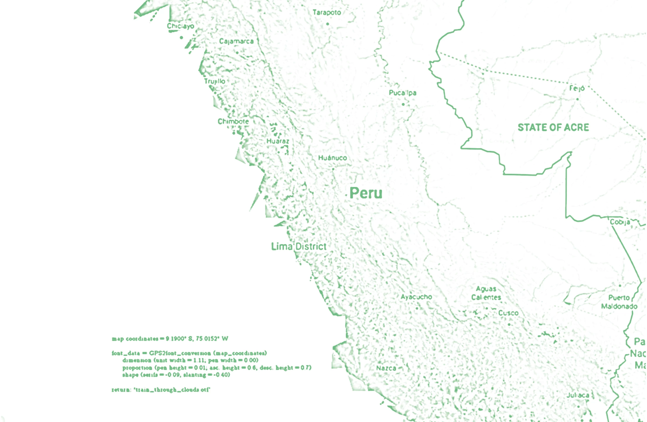 Map Peru