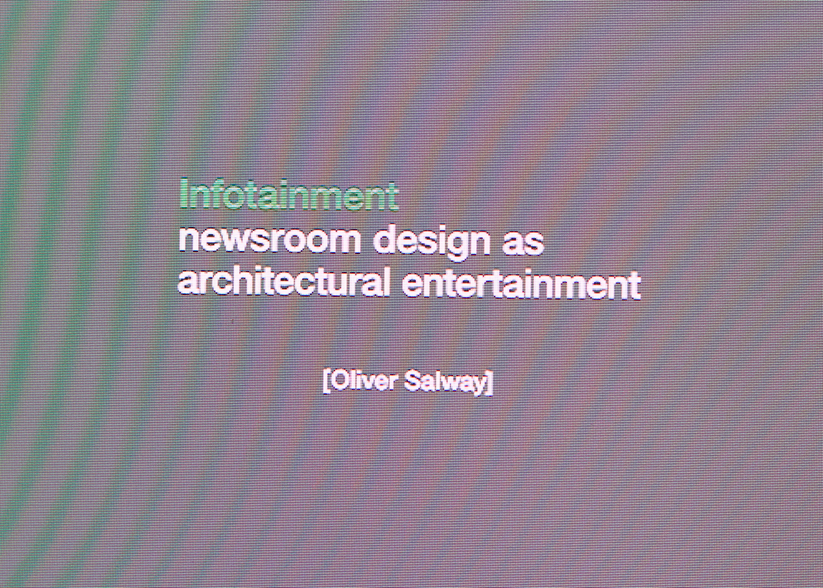 Headline Oliver Salway