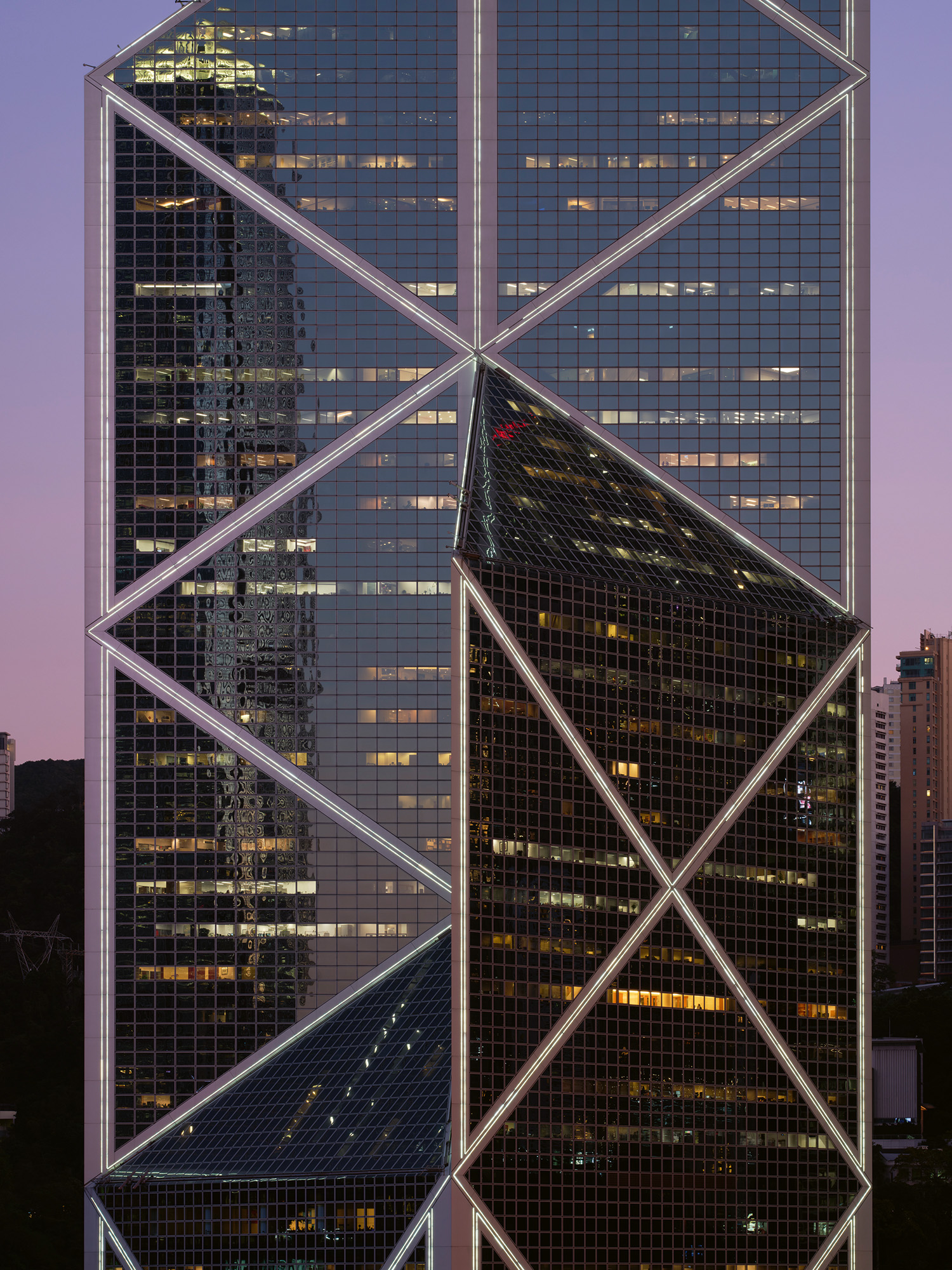 Facade Of Bank Of China Tower